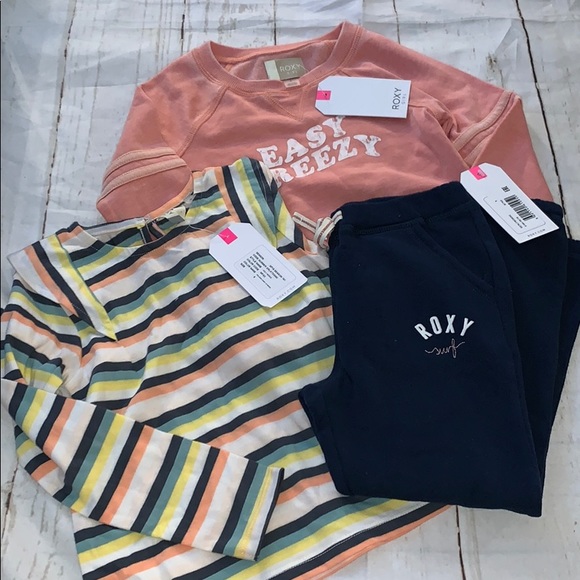 Roxy Other - ✨ roxy girls candy stripe outfit bundle 🍭 size 5